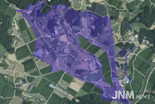 대기·양산지구 지적재조사 사업 현황도
