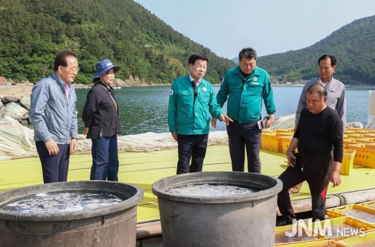 고성군,해파리 피해 어업 현장 방문 및 대응 강화 지시