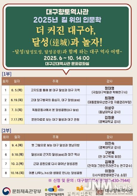 2025년 길 위의 인문학 프로그램 선정 및 운영