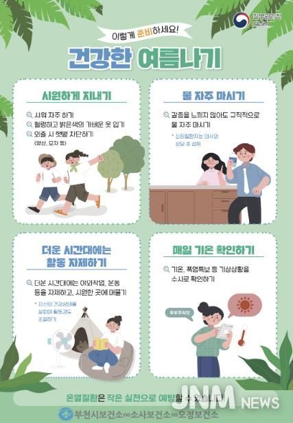 폭염대비 건강관리 수칙 안내