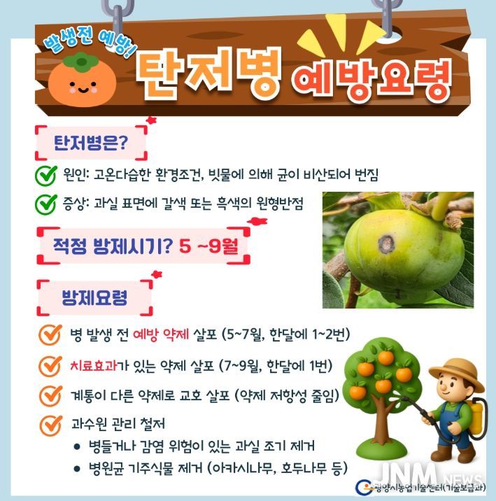광양시, 철저한 과원 관리 및 예방적 방제 당부
