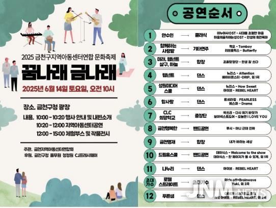 2025 ‘꿈나래 금나래’ 축제 홍보물