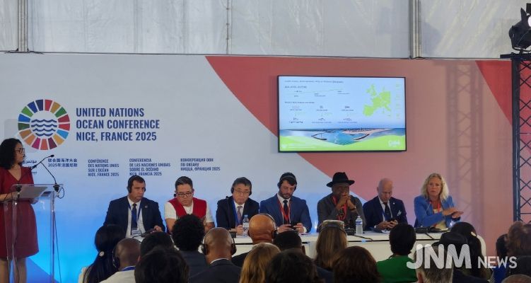 7일 프랑스 니스시 개최 연안회복 연합체 출범식에 참석 중인 장상길 포항시 부시장.