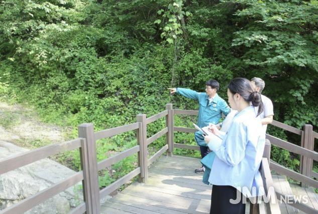 의왕도시공사 노성화 사장, 재해 우려시설 점검 지휘...