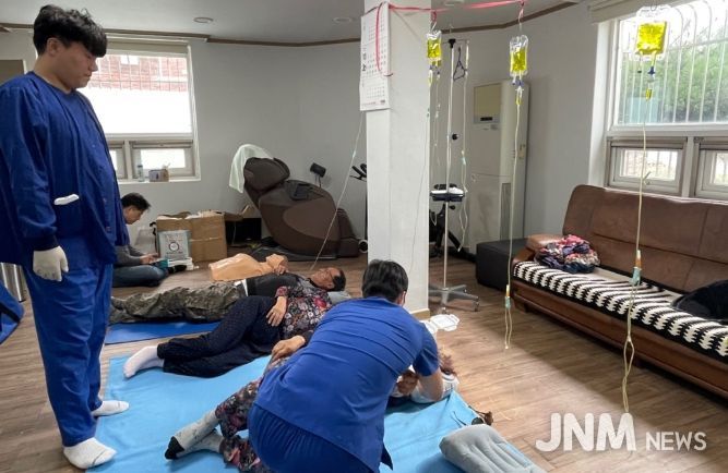 백아도 찾아 도서주민 무료진료