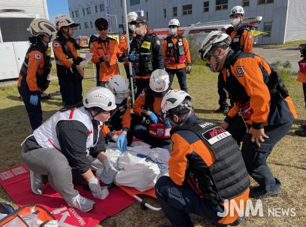 다수사상자훈련(현장응급의료소)