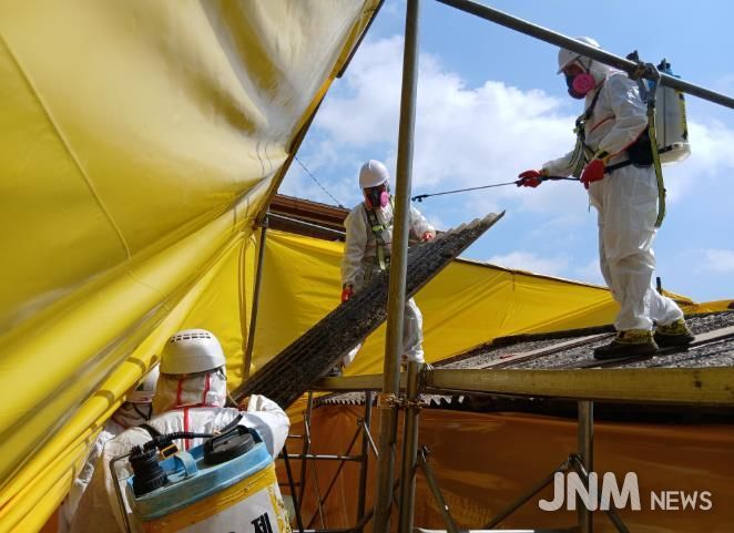 슬레이트 처리 지원사업 철거 공사 사진