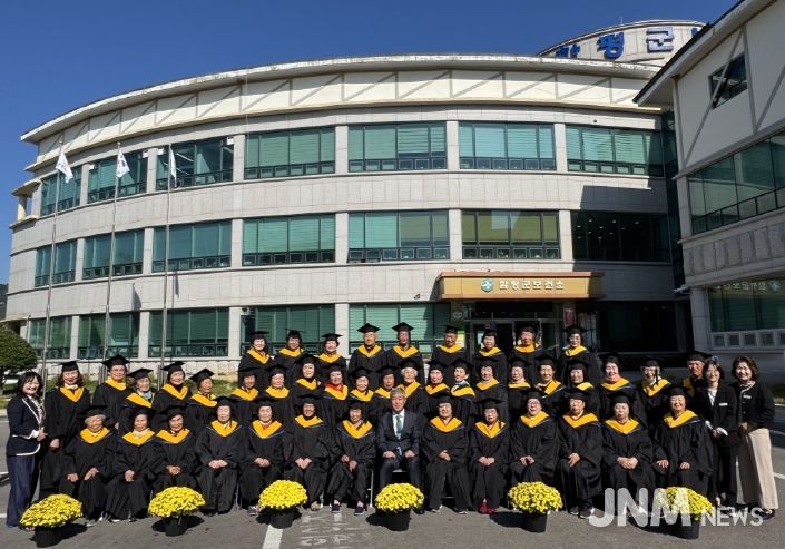 29일, 함평군 보건소, 제24기 은빛건강대학 수료식 단체사진