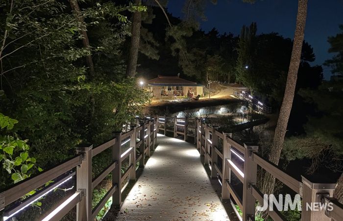 호가정 산책로 야경 사진