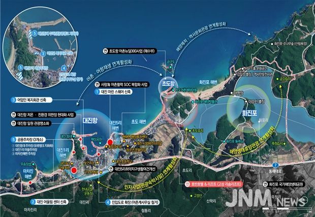 고성 대진항 사업계획도