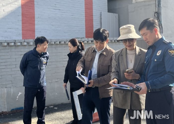 광주자치경찰위, 대학가 범죄예방사업 현장점검