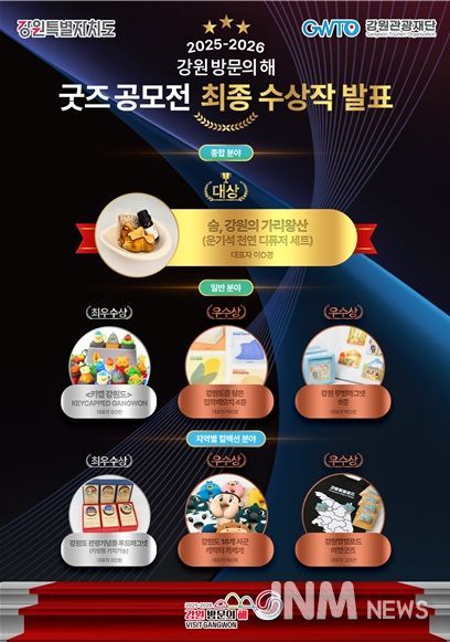 강원 방문의 해 굿즈 공모전 최종 수상작 이미지