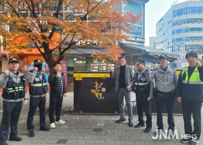 ‘먹고 놀자 옥정에서’… 양주시, 불법광고물 방지 시트로 지역 상권 살린다