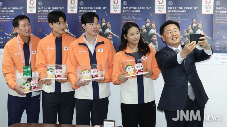 전북 세계를 향한 스매시! 김관영 지사, 국가대표 선수들과 올림픽 공감대 형성