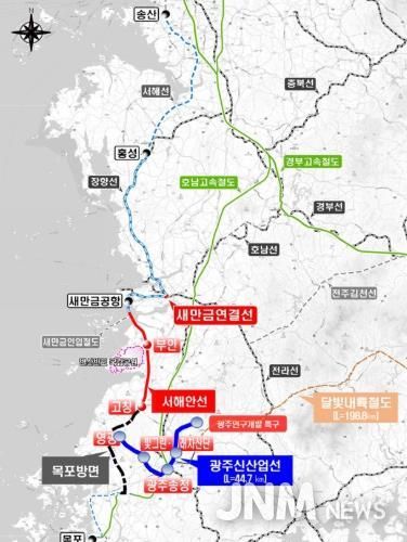 광주 신산업선 노선도