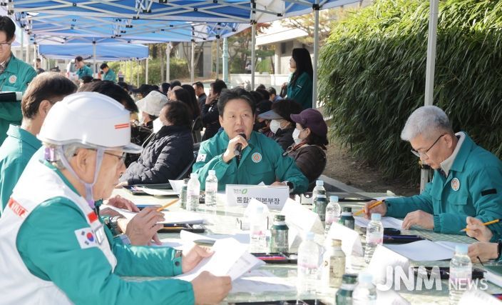 청주시, 올림픽국민체육관서 화재‧붕괴 대응 훈련 실시