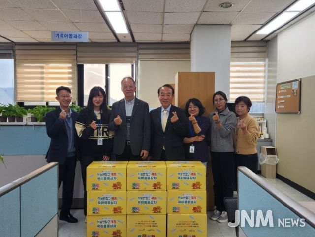 양주시 드림스타트팀, 국민건강보험공단 양주지사서 ‘하늘반창고 육아용품 상자’ 지원받아 취약계층 전달