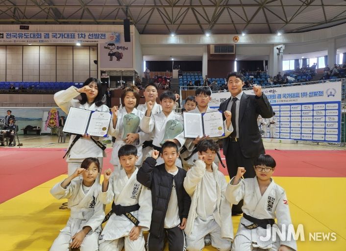 대전천동초 유도부, 순천 전국유도대회서 맹활약