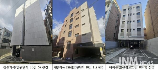 관악구 청년 수요맞춤형 매입임대주택 3개소 전경