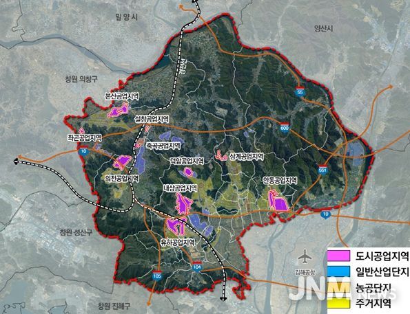 공업지역 현황도