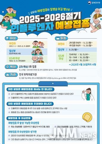 독감 유행 급증! 예방접종 서두르세요.