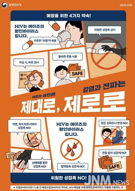 에이즈 및 성매개감염병 예방 포스터