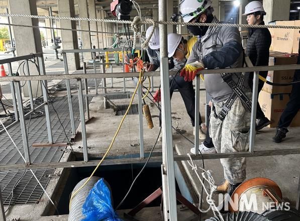 2025년 밀폐공간작업 현장점검 모습