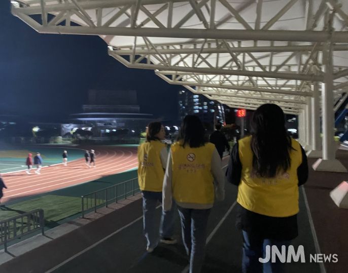 금연구역 합동홍보 및 점검 모습