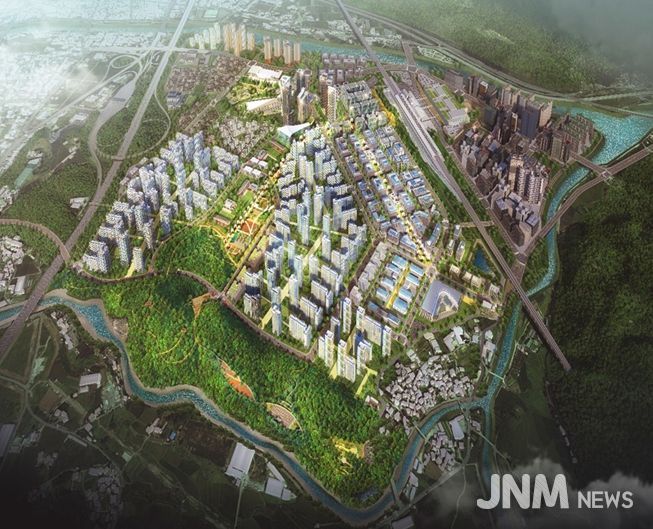 울산 케이티엑스(KTX)역세권 복합특화단지 예상조감도.
