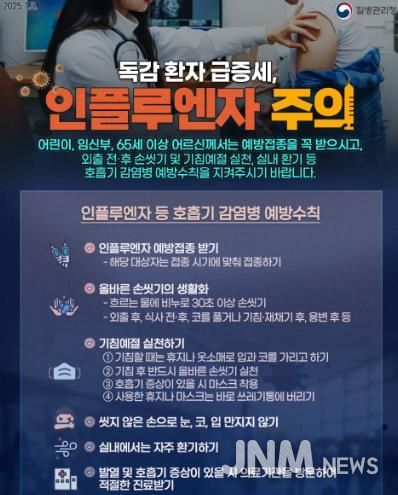 영광군, 인플루엔자 주의보 발령에 마스크 착용 캠페인 홍보주간 운영