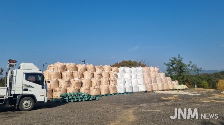 금산군에서 비축 중인 제설용 염화칼륨