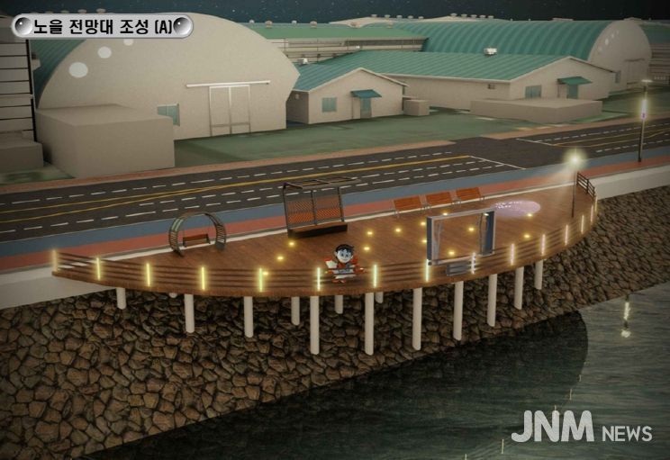 사천일반산단에 붉은 노을이 머문다