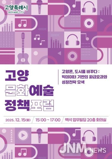 ‘2025 고양문화예술정책포럼’ 홍보문