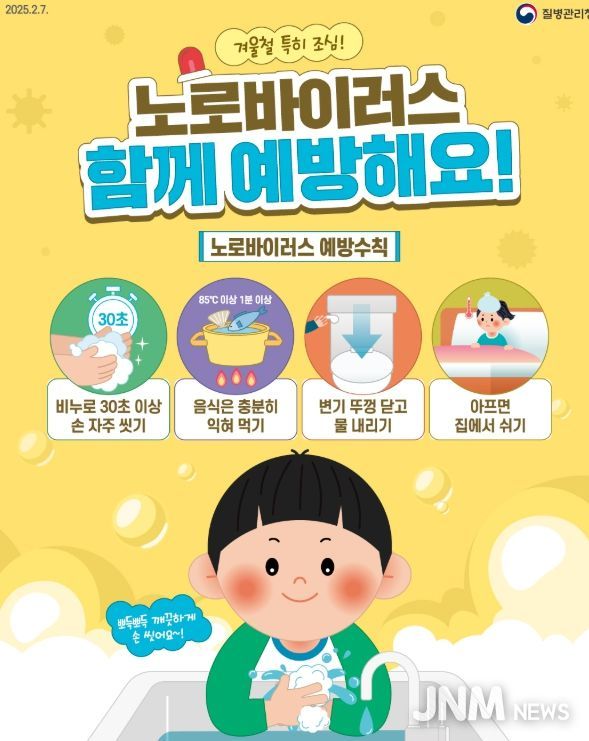 영광군, 노로바이러스 예방수칙