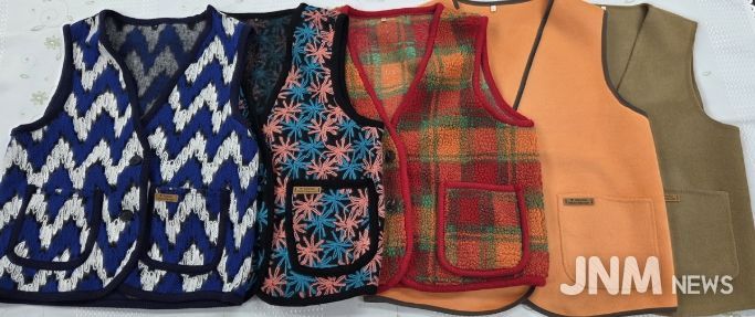 “한땀손맵시”겨울조끼 61벌 기부