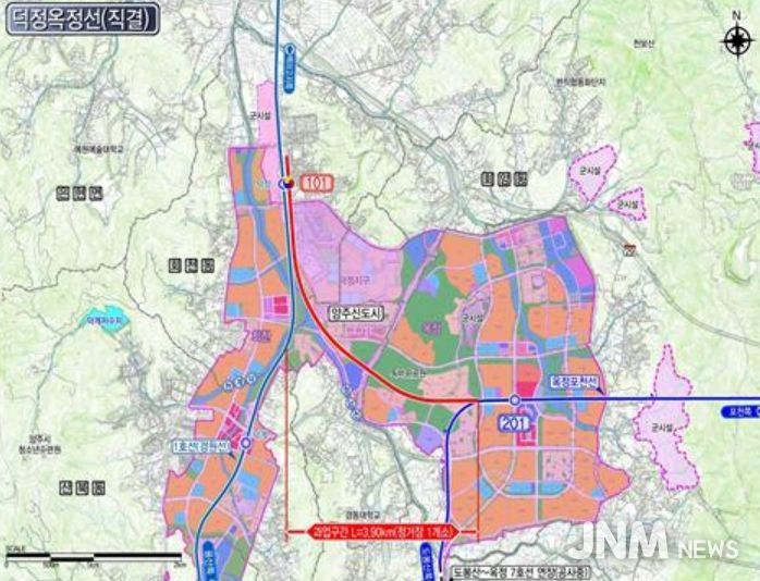 양주시,‘덕정옥정선, 제2차 경기도 도시철도망 구축계획’국토교통부 승인