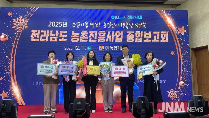 해남군, 전라남도 농촌진흥사업 종합평가‘대상’수상