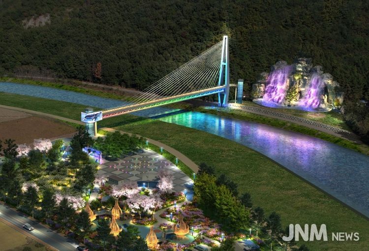 주진불빛공원 조감도(야간)