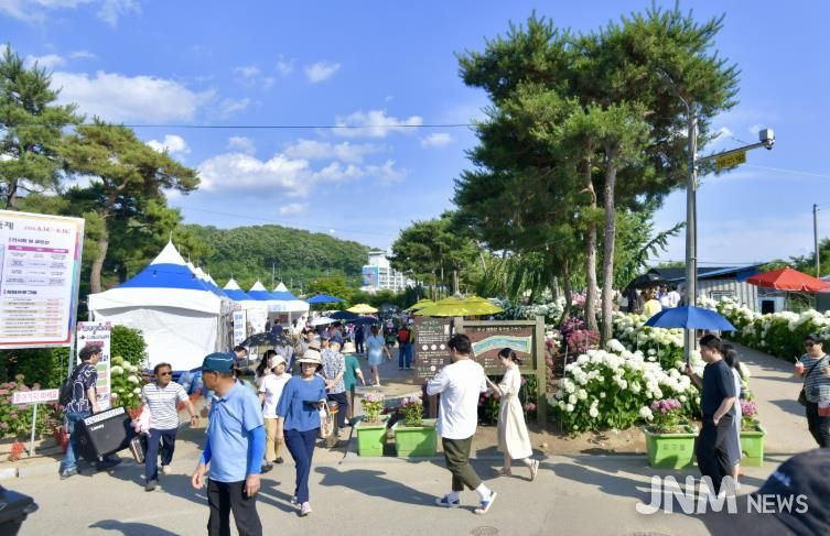 생활인구 자료사진__공주 유구색동수국정원 꽃 축제