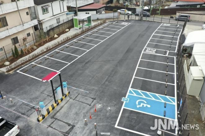 보은군 교사리, 차는 쉬고 사람은 머무는 공영주차장·쉼터 조성