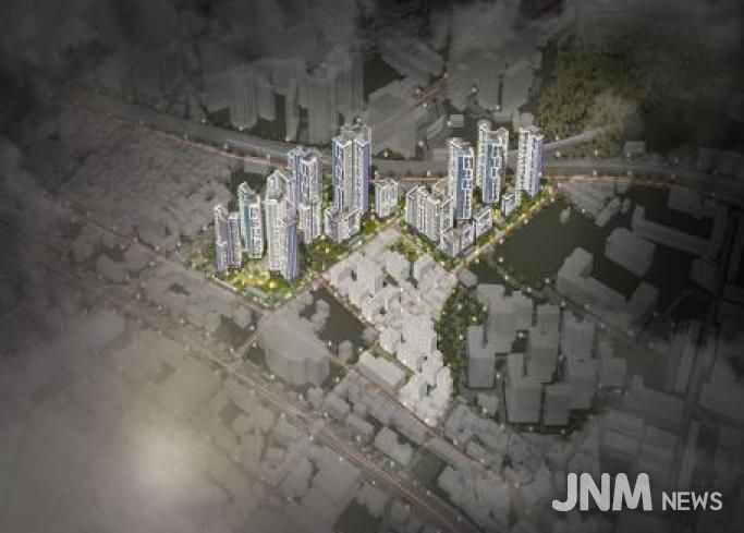 망우본동 모아타운 대상지 조감도