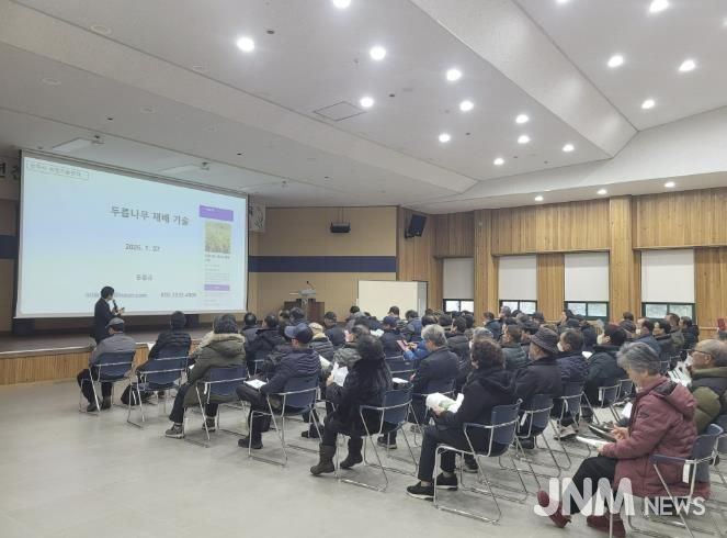 2026년 상주시 친환경햇순나물연구회 연시총회 및 당면영농기술교육 실시