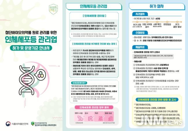 인체세포등 관리업 안내 자료