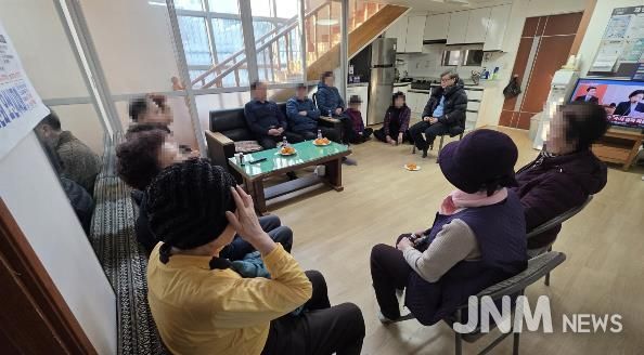 1월23일 시립원동 경로당 순회방문 모습