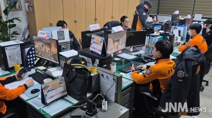 울진소방서, 시뮬레이션 팀 단위 모의 전술훈련 실시