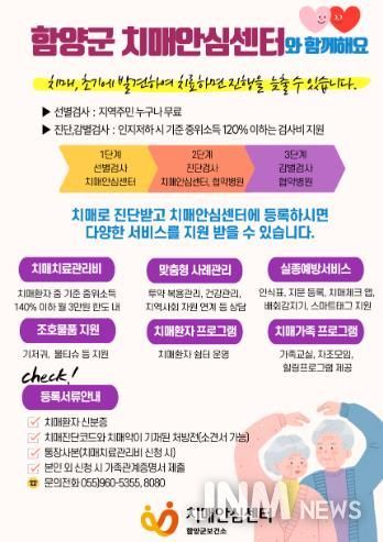 함양군보건소, 치매안심센터 통합 관리 서비스 운영