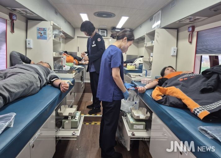 전남소방, 신규임용예정 소방공무원 “헌혈로 봉사 정신 다짐”