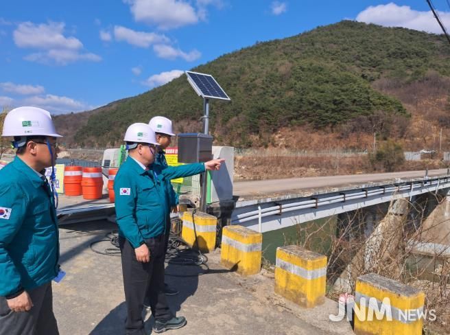 산청군 수해복구 건설현장 집중 점검 (2) 자양교 수해복구 현장