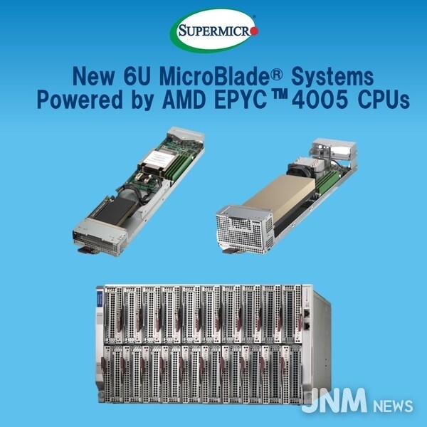 New 6U MicroBlade Systems Powered by AMD EPYC 4005 CPUs