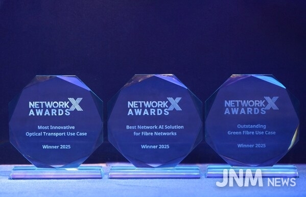 Huawei won three awards in the all-optical network field at Network X.